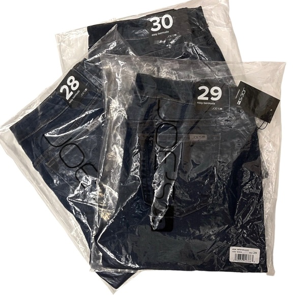 JOE’S JEAN Bermuda Shorts Raw Hem Dark Denim Cut Off Jean Shorts NWT - Picture 7 of 8